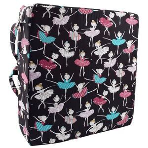 Ballerina Print Kids Toddler Portable Booster Seat Cushion for Dinner Table.